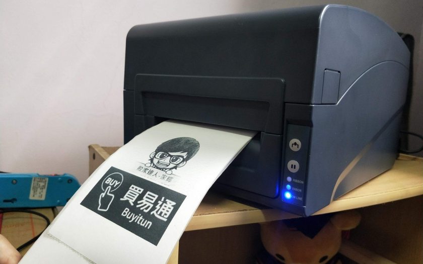 超便宜雙用熱感熱轉列印機，台灣品牌，買易通條碼機B200開箱 - 電腦資訊 - 敗家達人推薦
