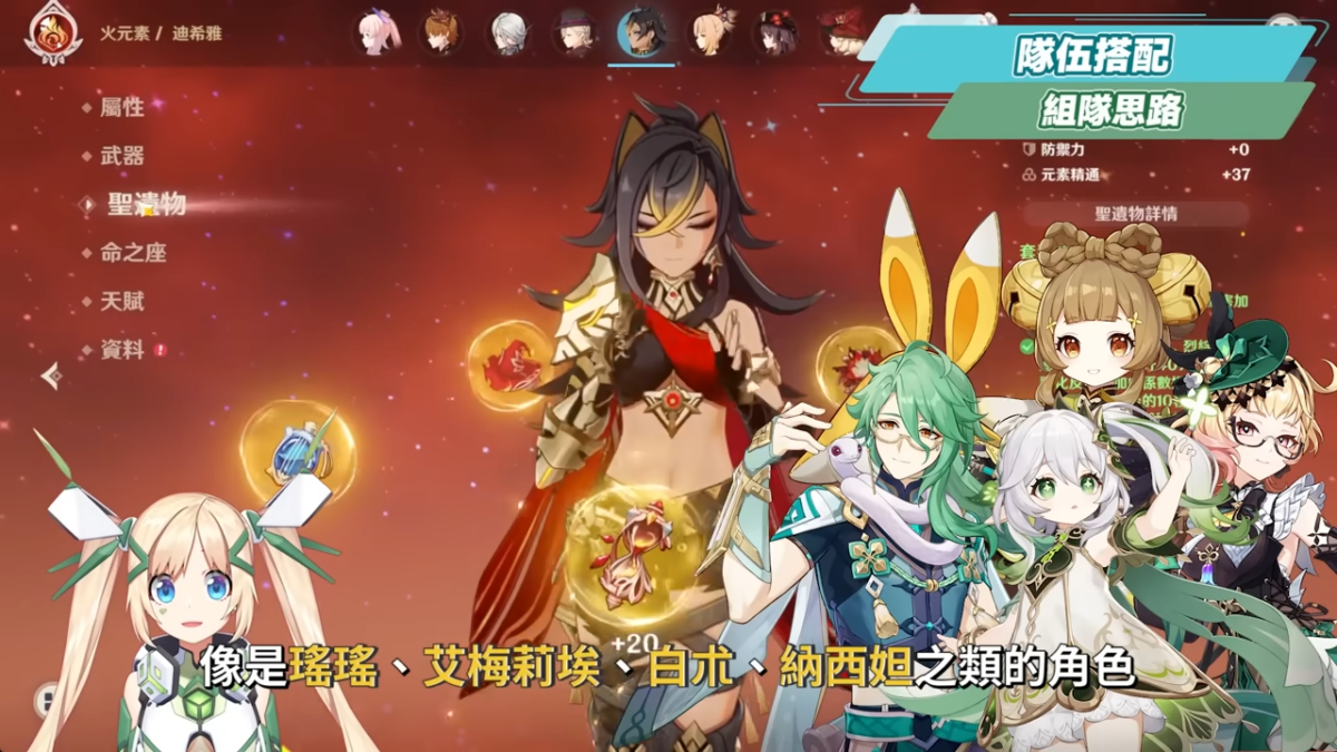 【原神】瑪拉妮🦈培養放大鏡 新一代💧核爆🔥蒸發女王!跑圖神角『納塔鯊』!火神出來前怎麼組隊?機制解析/聖遺物/武器/命座/畢業面板! 璐洛洛 ...