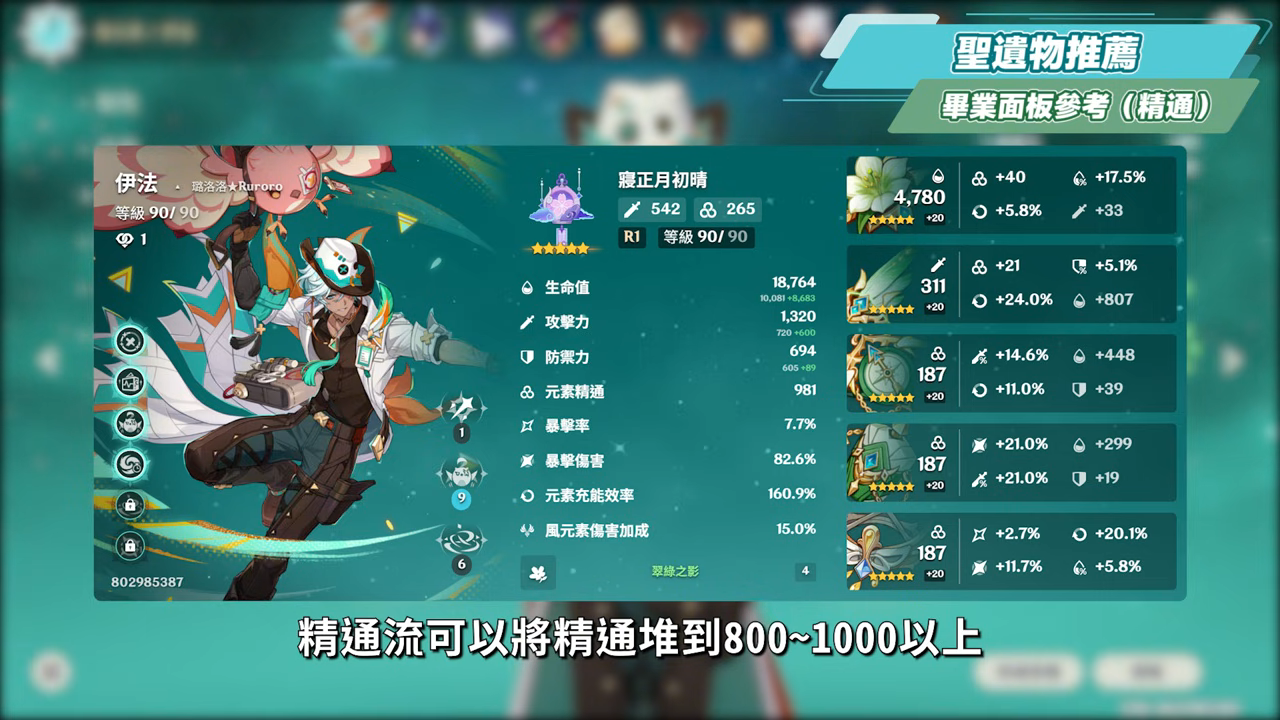 【原神】伊法🔫培養放大鏡▸新時代擴散感電駕駛員！平民飛行神角！0命即可開玩！機制解析/聖遺物/武器/命座/畢業面板! ▹璐洛洛◃ - 原神, 璐洛洛, 伊法 - 敗家達人推薦