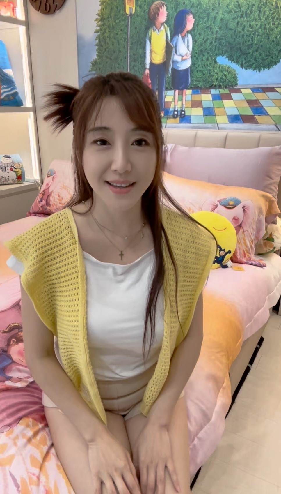女星佩佩挑幾米擁抱大象天絲寢具 - 佩佩, 蔡佩伶, 繪見幾米, 上品寢具床墊館 - 敗家達人推薦
