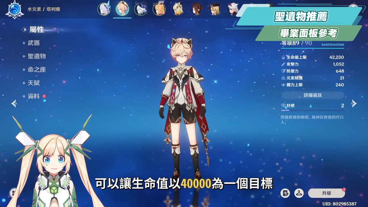 【原神】塔利雅💙培養放大鏡▸平民4星攻速盾輔！機制簡單好上手！還適合普攻流主C？機制解析/聖遺物/武器/命座/畢業面板! ▹璐洛洛◃ - 原神, 塔利雅 - 敗家達人推薦