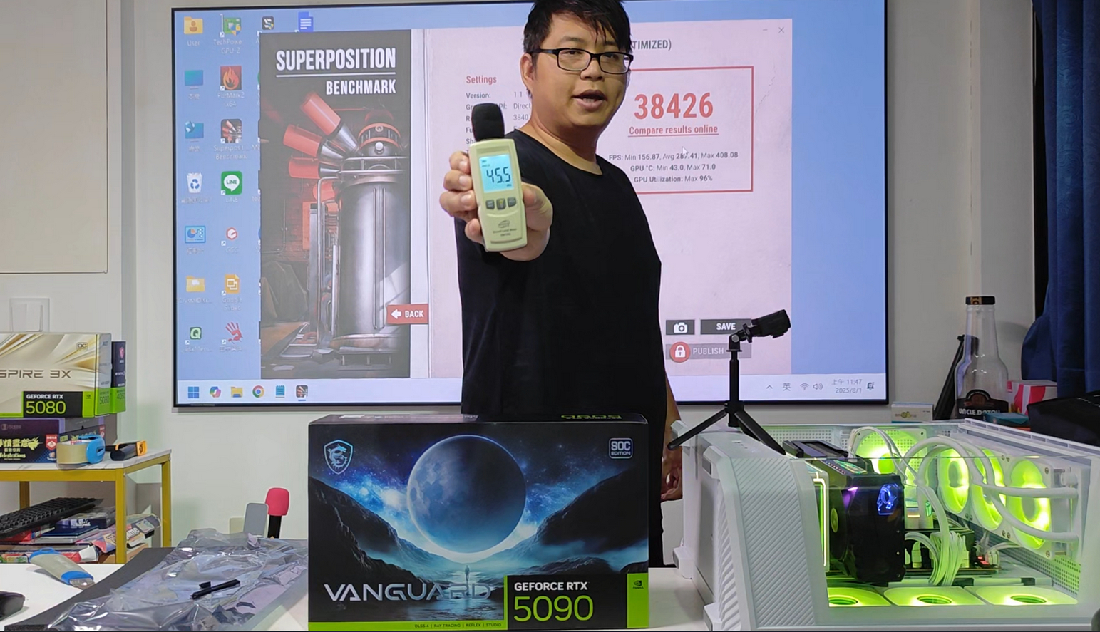 【開箱評測】微星神龍 MSI RTX 5090 VANGUARD SOC 值得買嗎?實測效能、溫度、噪音比較一次看! - 微星, NVIDIA, 敗家輝哥, RTX5090, 微星神龍 - 敗家達人推薦