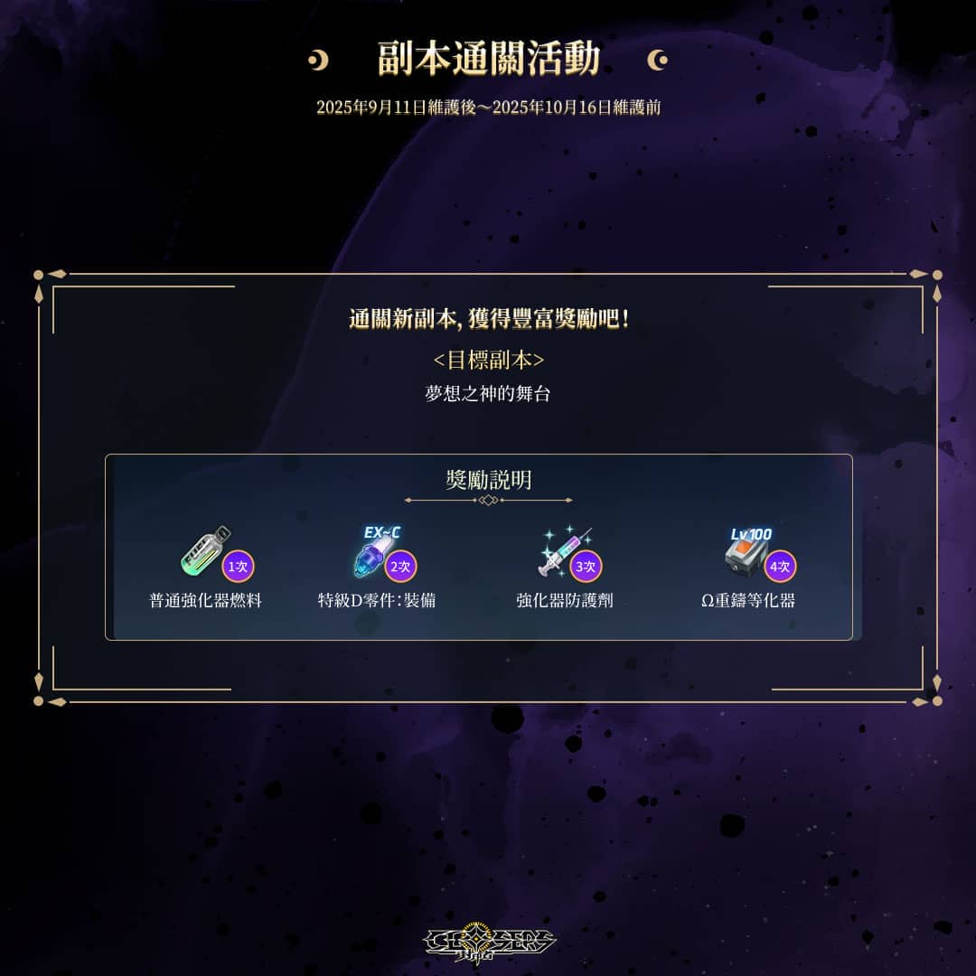 《封印者：CLOSERS》全新副本『D的夢幻劇』華麗登場 - 改版, 樂意, Naddic Game, 封印者：CLOSERS, D的夢幻劇 - 敗家達人推薦