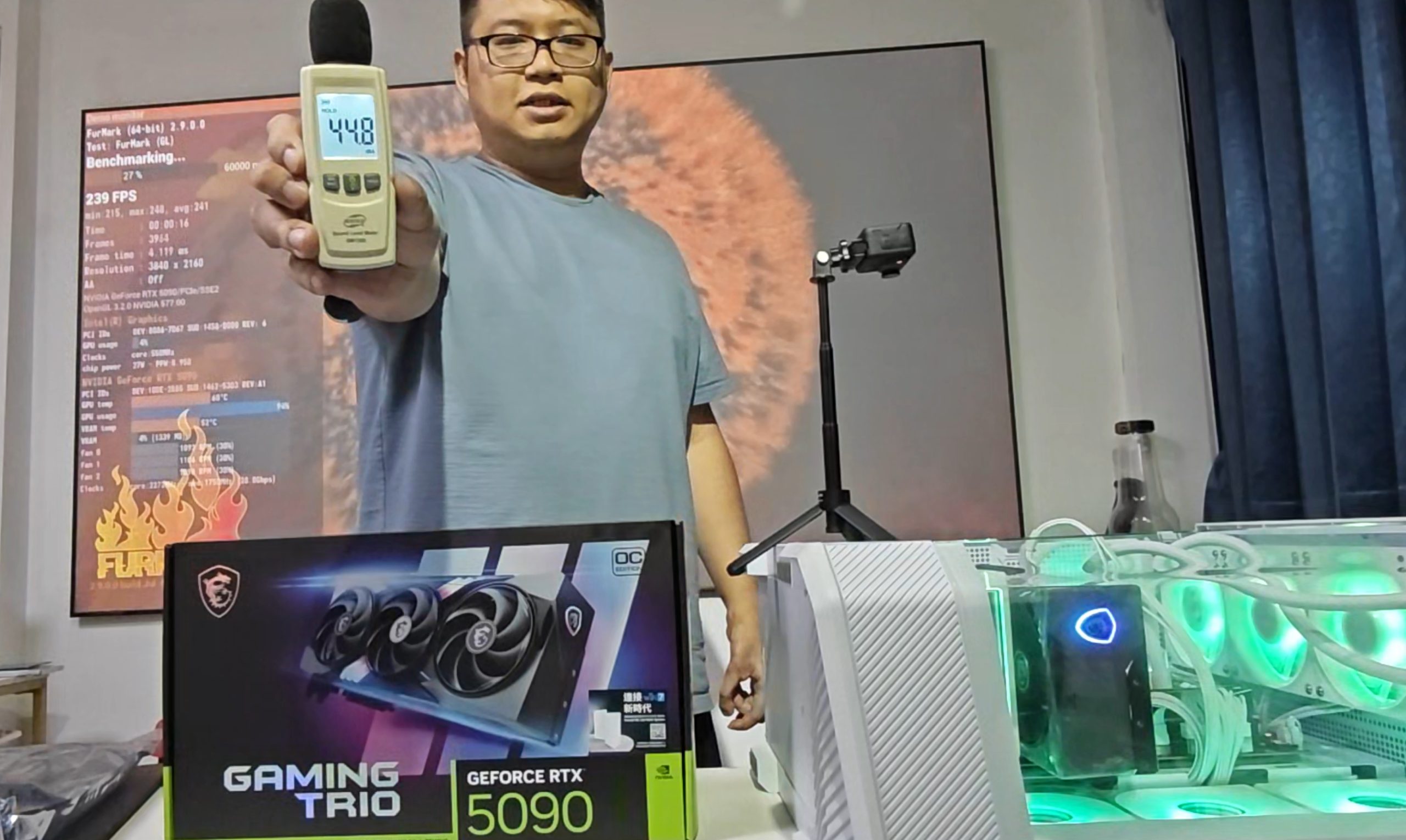MSI RTX5090 GAMING TRIO開箱實測｜4K 237FPS、跑分 14,221 分、超靜音三風扇 - msi, 開箱, NVIDIA, RTX5090, GPU - 敗家達人推薦