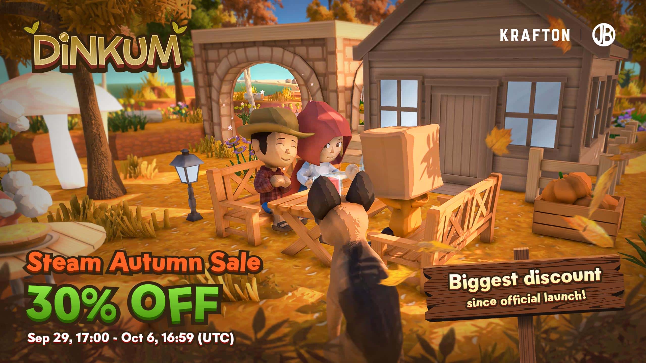 KRAFTON《金墾小鎮 (Dinkum)》加入 Steam 秋季特賣活動！ - Steam, 魁匠團, 秋季特賣活動, 金墾小鎮, Dinkum - 敗家達人推薦