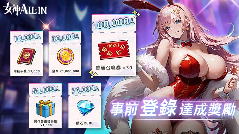 ALL IN 就對了！最辣德州撲克 《女神ALL-IN》事前登錄開跑！ - 事前登錄, EROLABS, 德州撲克, 女神ALL-IN - 敗家達人推薦