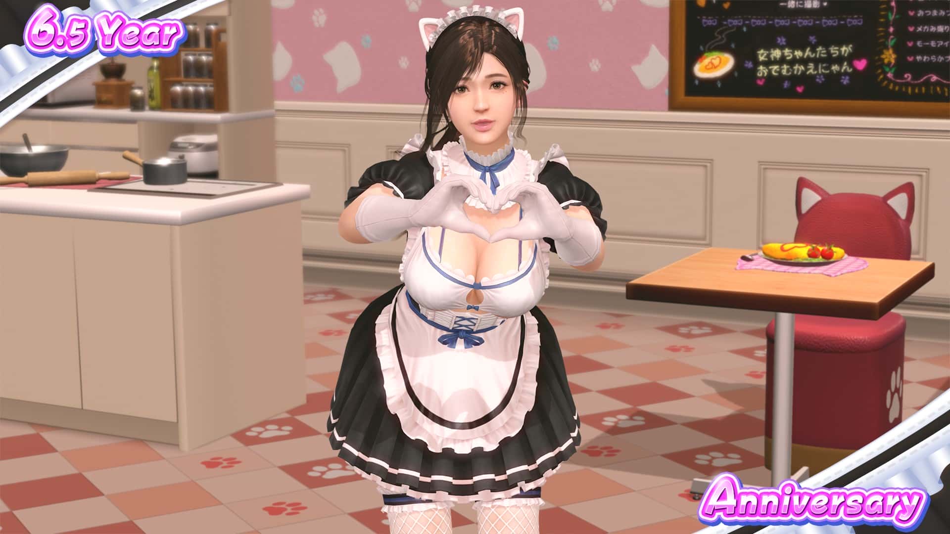『DEAD OR ALIVE Xtreme Venus Vacation』慶祝6.5週年♥紀念穿搭抽卡最多免費70抽！ - 光榮特庫摩, EAD OR ALIVE Xtreme Venus Vacation, 6.5週年紀念活動, 古靈精怪喵女僕 - 敗家達人推薦