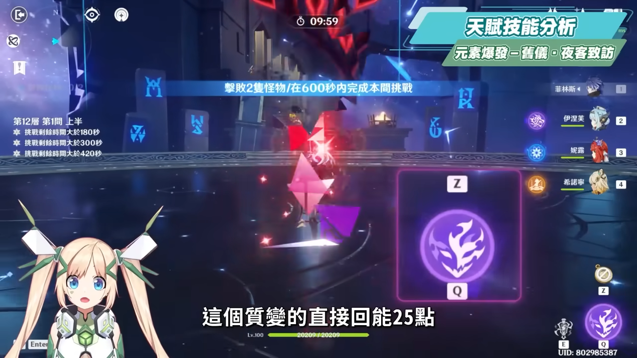 【原神】菲林斯👻培養放大鏡▸不只是月感電大C，還是低金戰神？需要伊涅芙嗎？幽境危戰難度6輕鬆通關！技能解析/聖遺物/武器/命座/畢業面板! ▹璐洛洛◃ - 原神, 菲林斯 - 敗家達人推薦