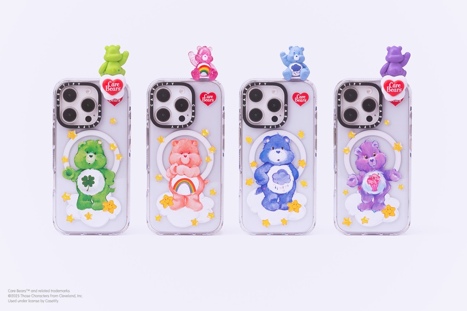 Care Bears x CASETiFY 聯名系列正式登場! 史上最萌彩虹熊用夢幻色彩與經典水彩畫風點亮童年回憶 - Care Bears, CASETiFY - 敗家達人推薦