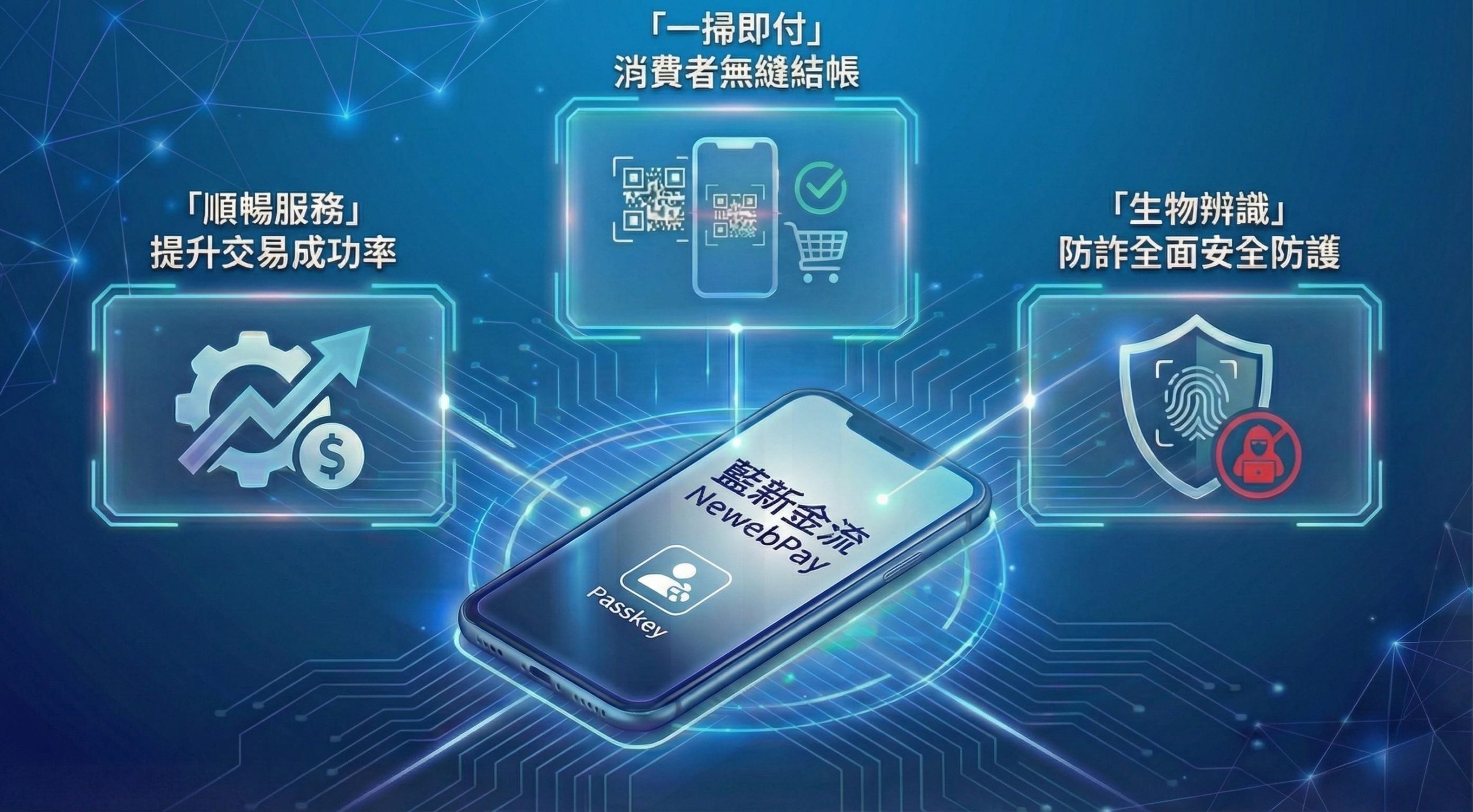 告別簡訊驗證!藍新金流聯手Visa、Mastercard 率先導入Passkey無密碼支付驗證,打造線上支付新標準 - 藍新金流, Passkey無密碼支付驗證 - 敗家達人推薦