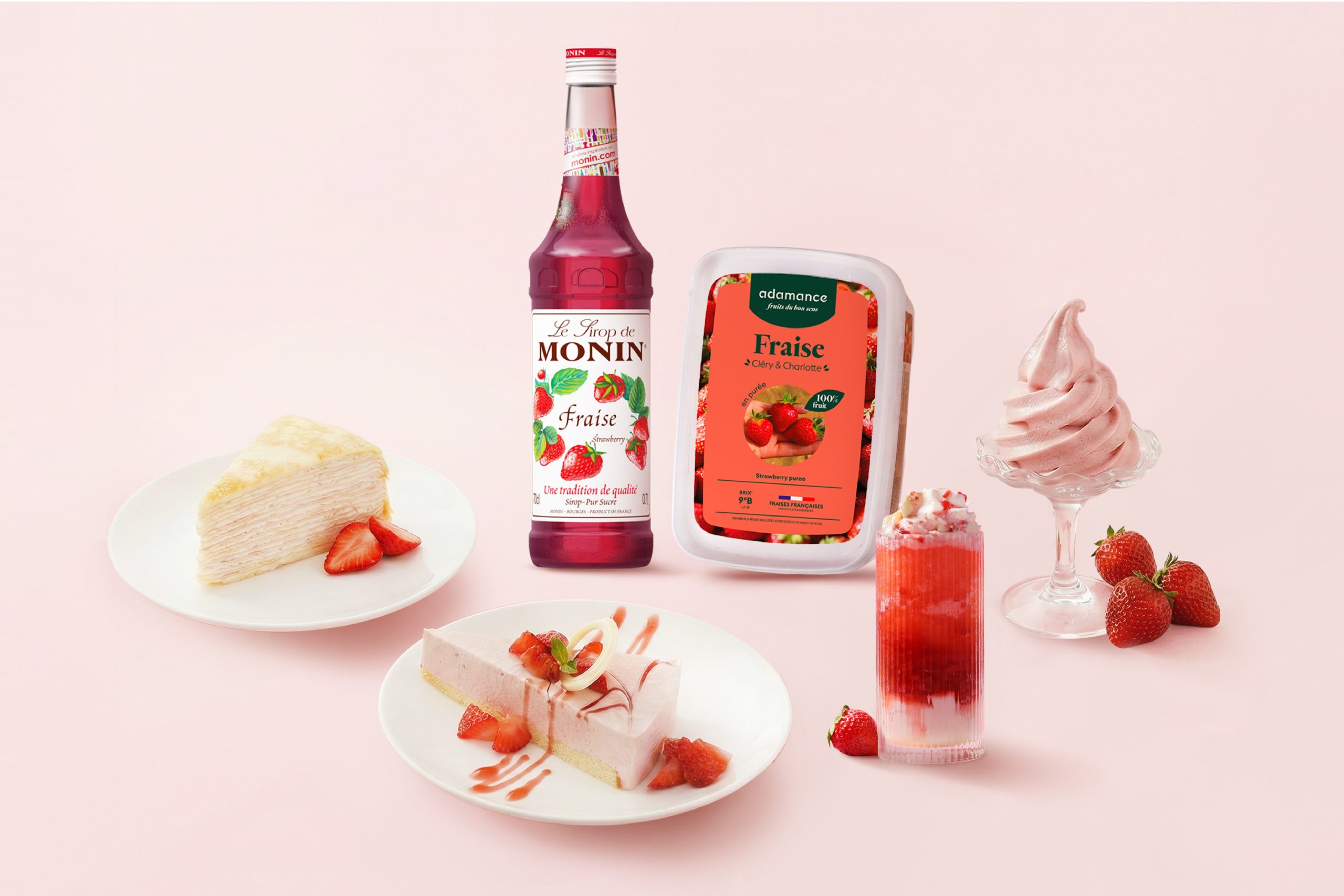 草莓季熱度升溫　開元食品整合多元原料方案　 助攻餐飲業者搶攻季節商機 - 開元食品, 冷凍蜜漬草莓丁, MONIN - 敗家達人推薦