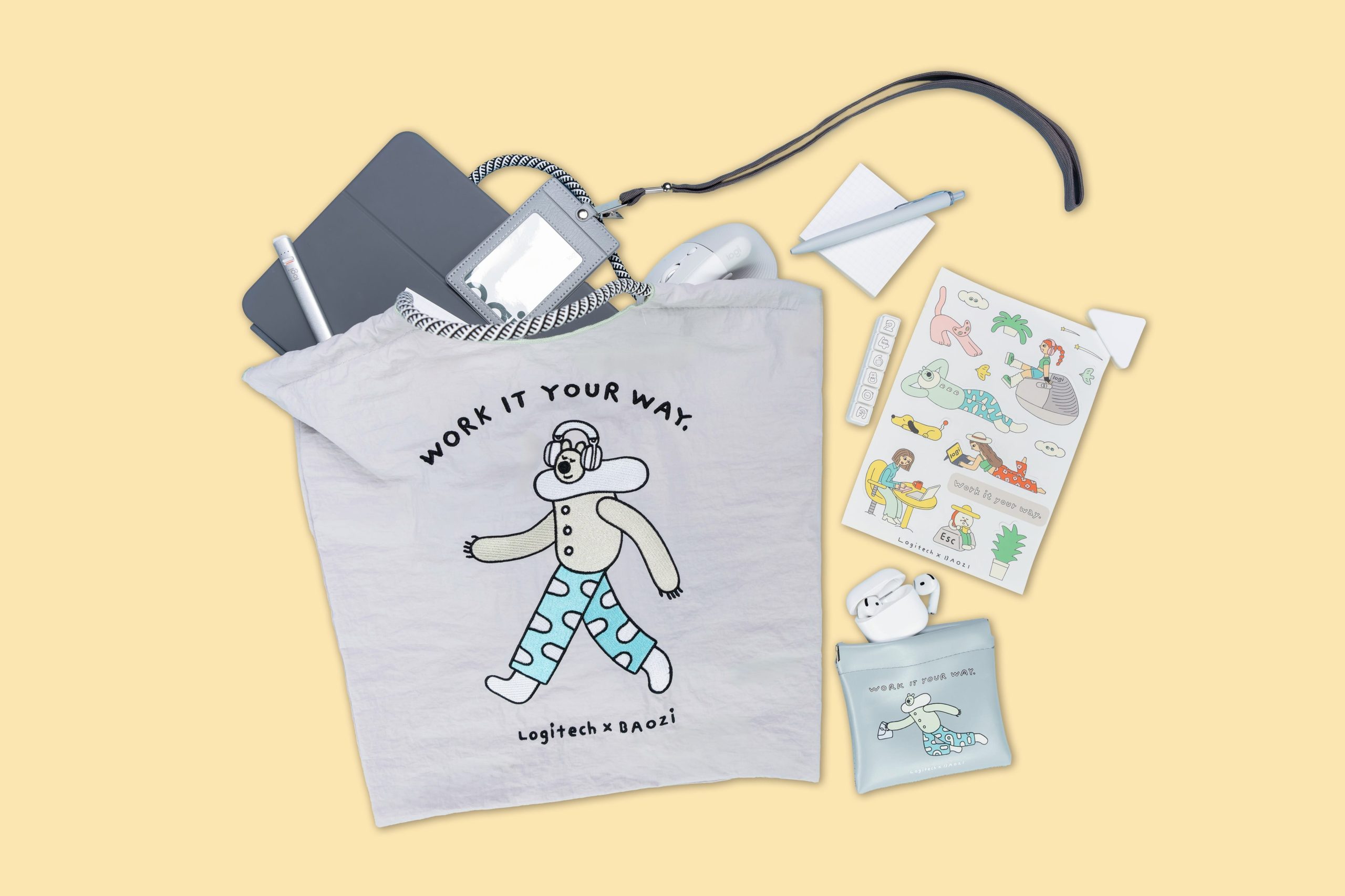 羅技 Ergo 人體工學系列「迷霧灰」溫暖上市 「包大山 Baozi Chen」夢幻聯動 - 羅技, Logitech, 包大山, Baozi Chen, 熊超人, Logitech Girl’s Day - 敗家達人推薦