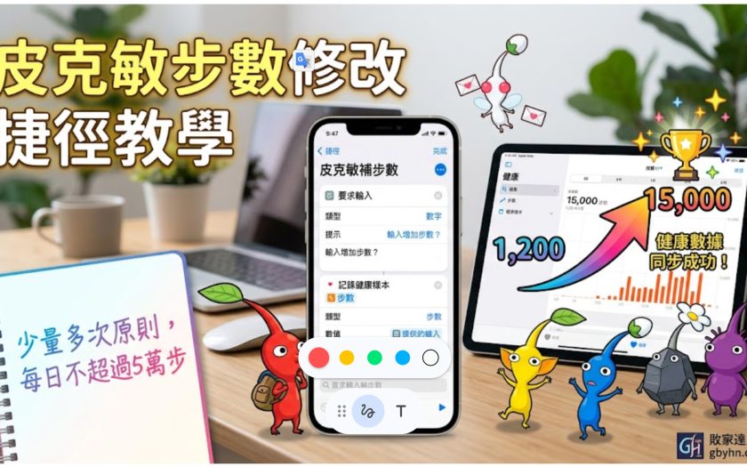 皮克敏一鍵步數增加教學，iOS一鍵修改步數教學：下雨天、懶得出門也能刷爆任務！ - 皮可敏, 外掛 - 敗家達人推薦